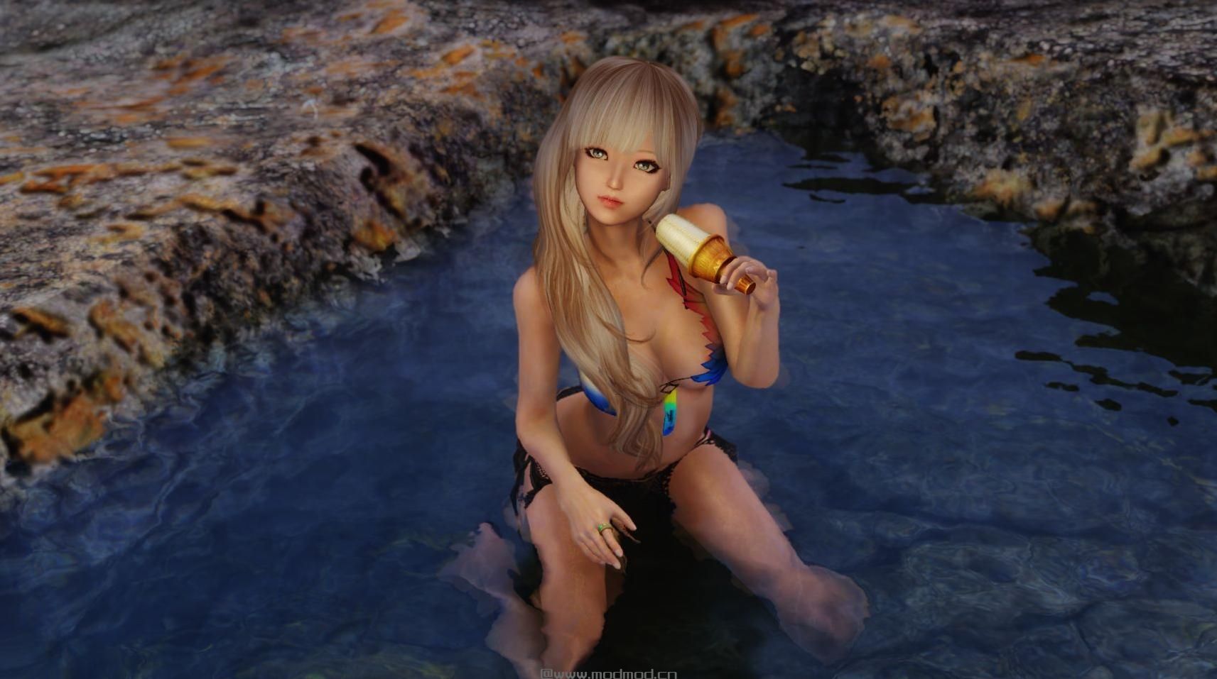 上古卷轴5：天际剑灵移植物理泳装MOD下载