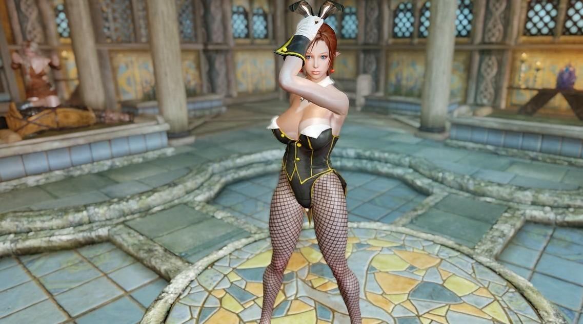 上古卷轴5兔女郎服装物理化MOD下载