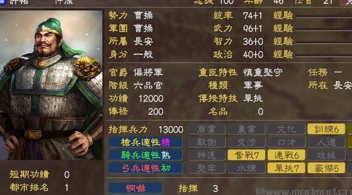 三国志13：威力加强版野火的三国志革新MOD下载