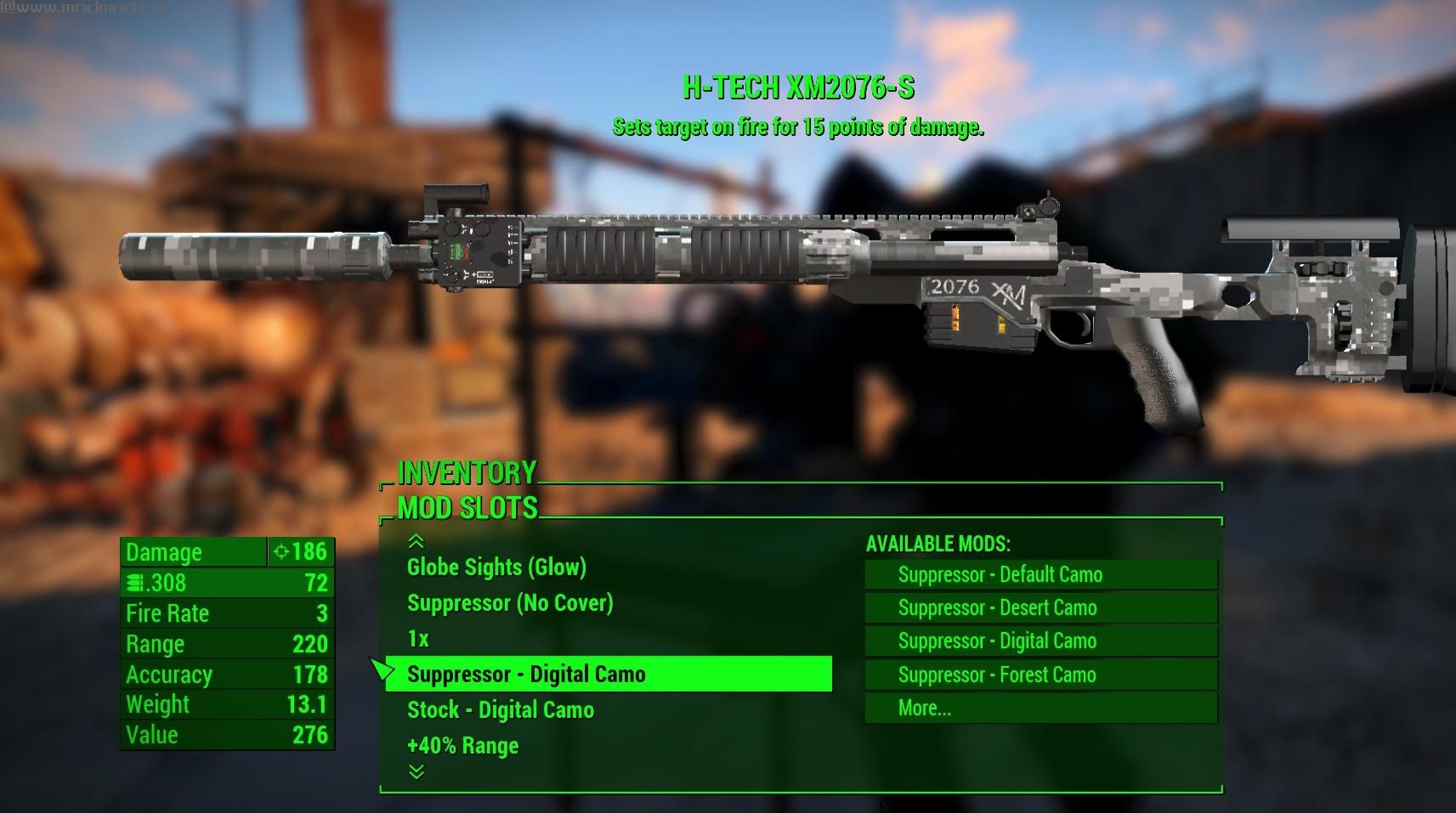 辐射4XM2076废土行者狙击枪MOD下载