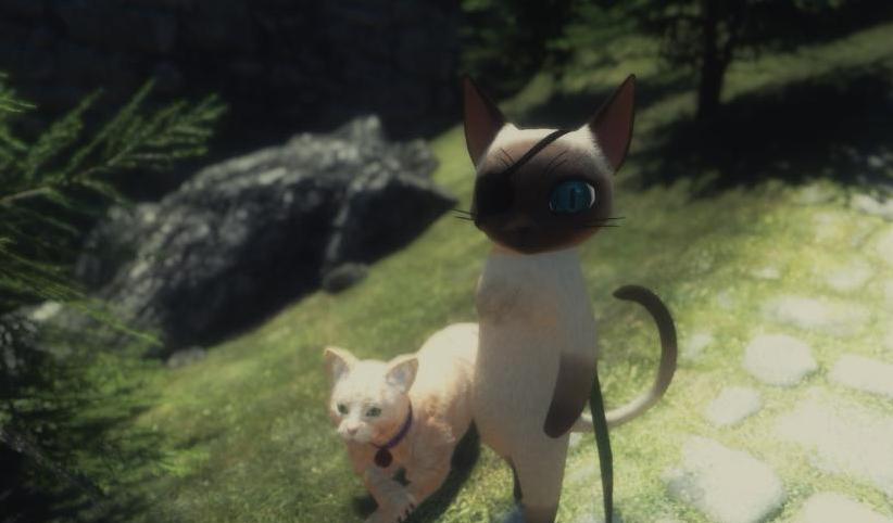 上古卷轴5萌贱萌贱的喵星人随从MOD下载