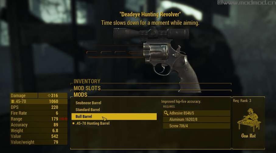 辐射44570狩猎左轮MOD下载