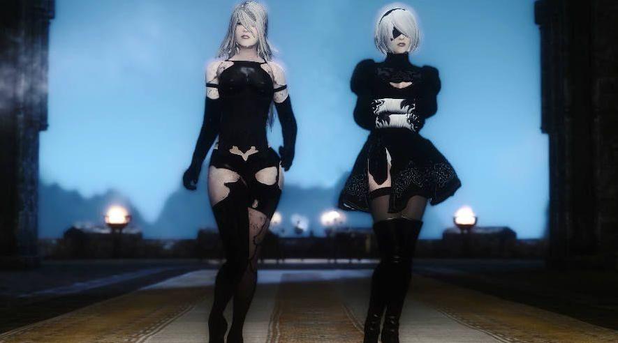 上古卷轴5：天际重制版 2B/A2小姐姐MOD下载+安装说明