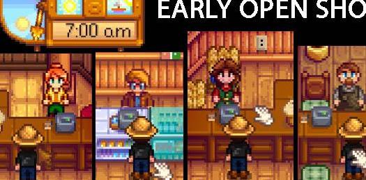 星露谷物语 更早开张的店铺MOD下载+安装说明