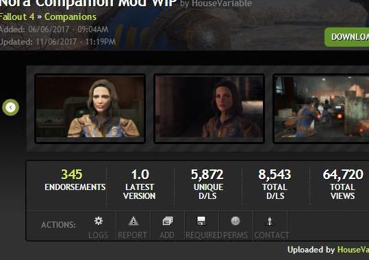 辐射4 诺拉伴侣mod[汉化]下载+安装说明