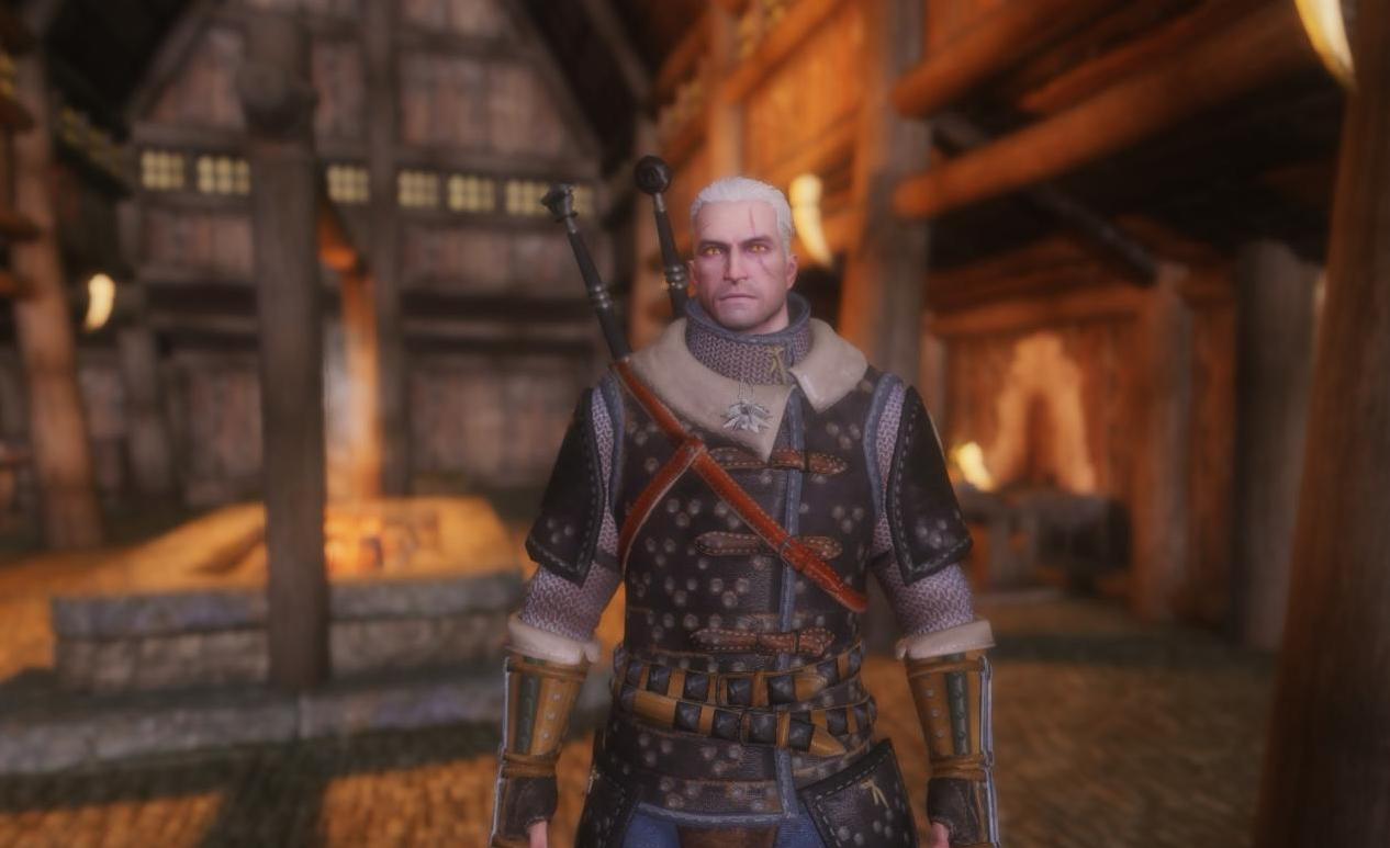 上古卷轴5 巫师3利维亚的杰洛特护甲整合包下载+安装说明