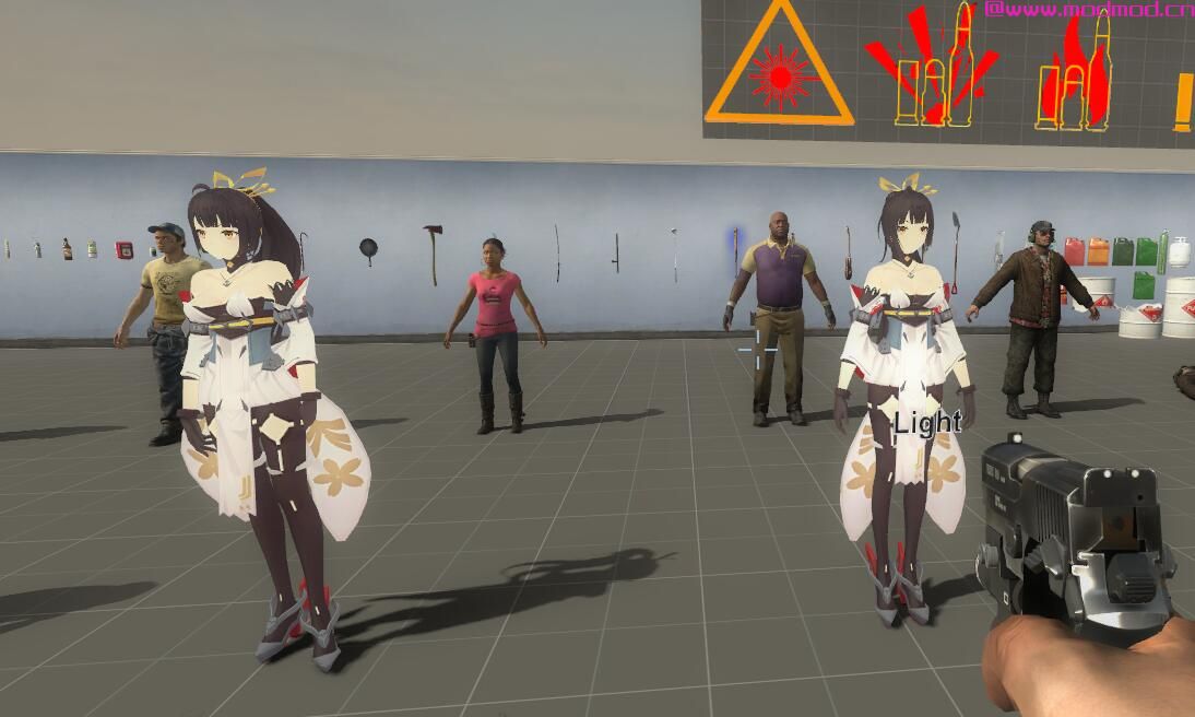 求生之路2苍蓝誓约赤城替换一代佐伊人物MOD！