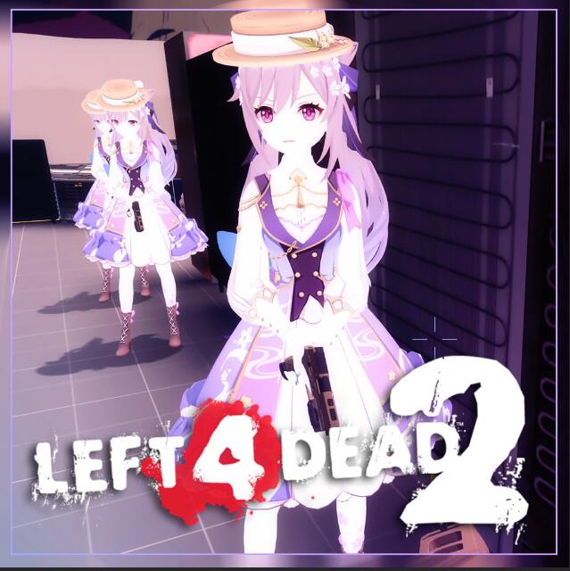 求生之路2玩家自制版原神刻晴人物MOD替换第一代比尔！