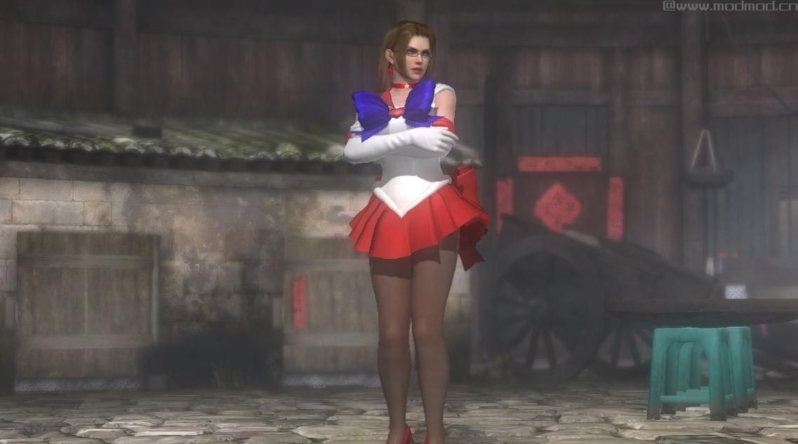黑丝裤袜+红色高跟+红色连衣裙+多种发型+浓艳化妆之Rachel as SAILOR_MARS-DLC MOD下载+安装说明