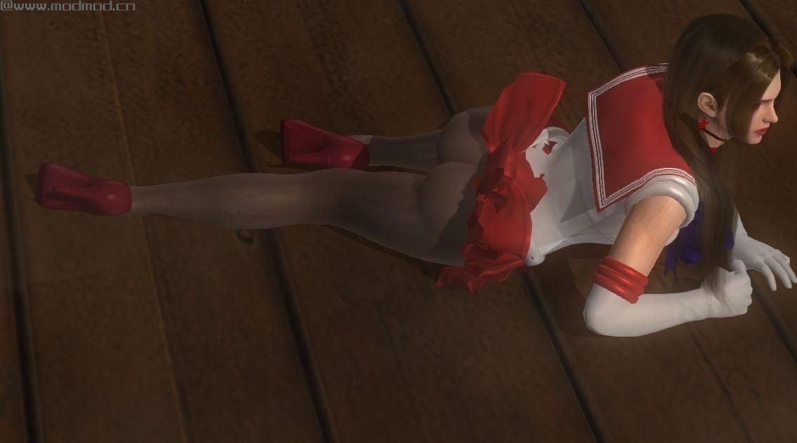 黑丝裤袜+红色高跟+红色连衣裙+多种发型+浓艳化妆之Rachel as SAILOR_MARS-DLC MOD下载+安装说明