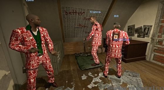 求生之路2MOD：尼克难看的圣诞毛衣套装红色下载+安装说明