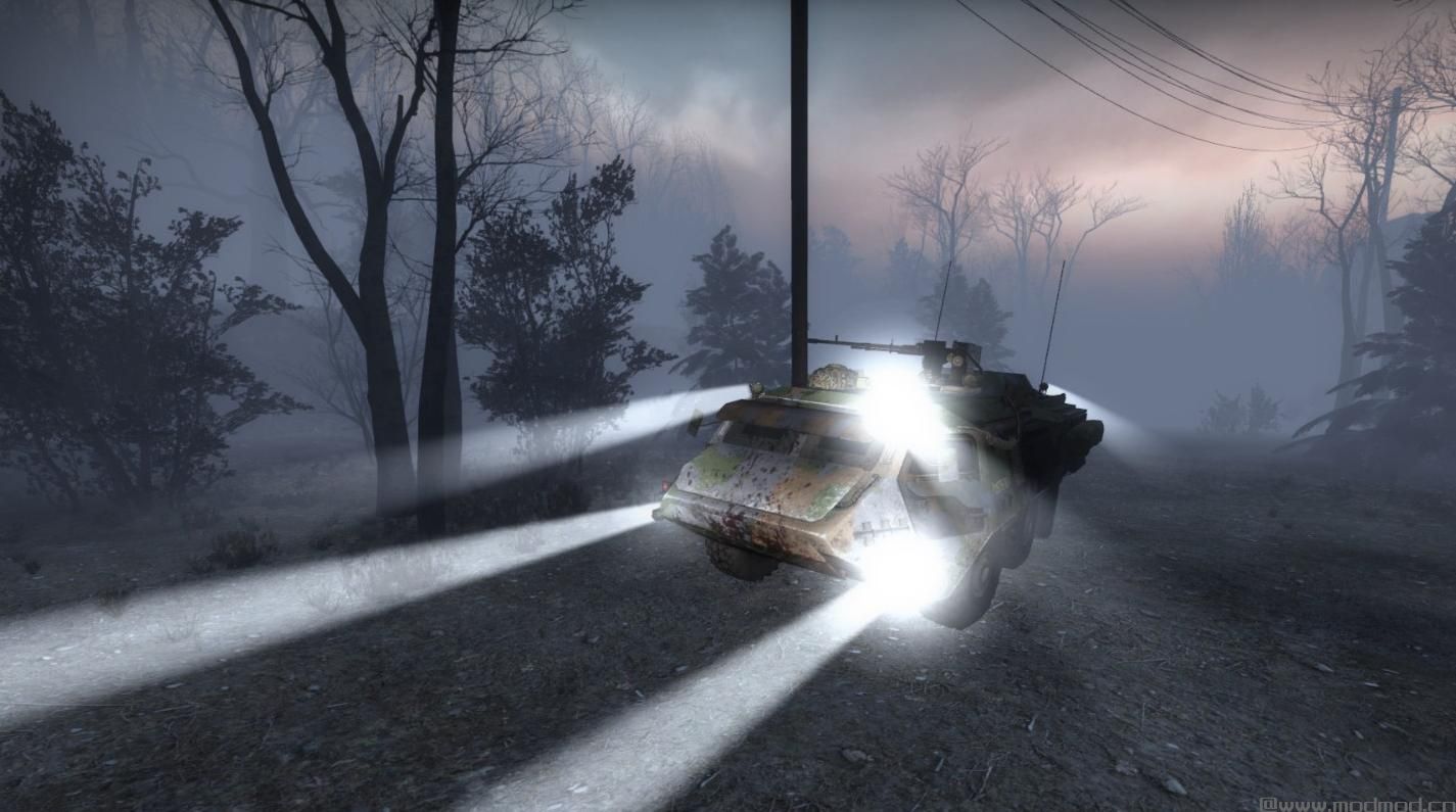 求生之路2MOD：现代化的APC与动画枪下载+安装说明