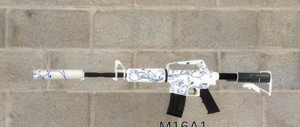 求生之路2 青花瓷涂色版M4A1突击步枪MOD下载+安装说明