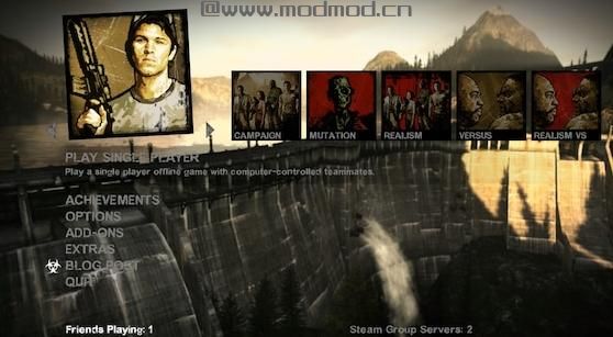 求生之路2MOD：视频背景-Alan Wake下载+安装说明