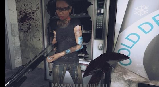求生之路2MOD：熏黑的人体彩绘-罗谢尔下载+安装说明