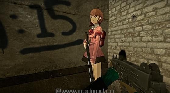求生之路2MOD：Yukari Takeba（冬季壁虎装）-人物角色3下载+安装说明