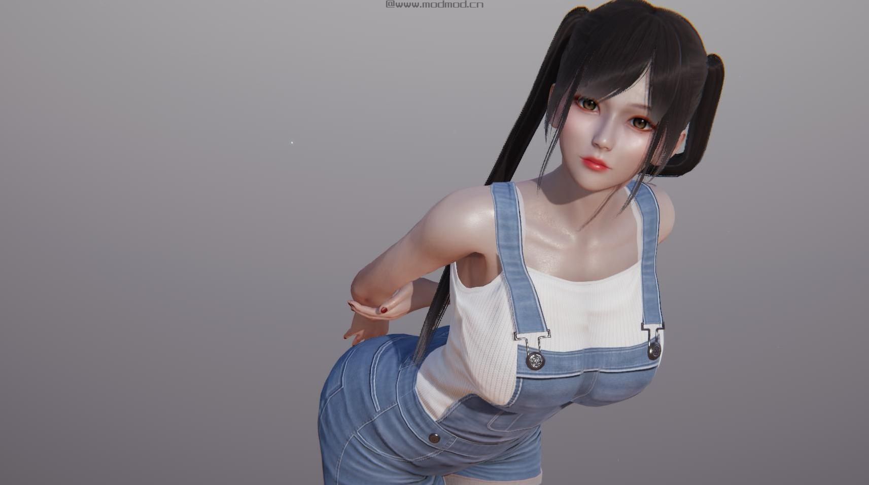 Ai少女MOD：可爱的吊带牛仔裤妹妹mod下载+安装说明