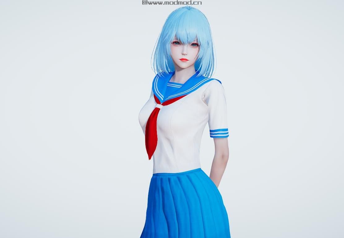 Ai少女MOD：绫波AI少女HS2通用人物卡MOD，KNINEBOX原创高级捏脸作品下载+安装说明