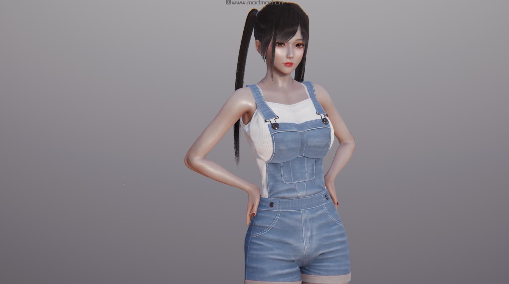 Ai少女MOD：可爱的吊带牛仔裤妹妹mod下载+安装说明