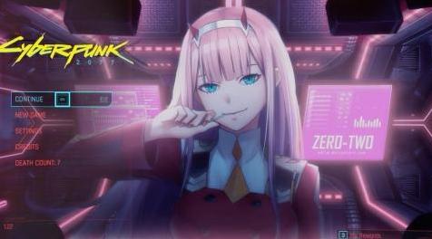 赛博朋克2077mod：02 DARLING in the FRANXX 主菜单背景下载+安装说明