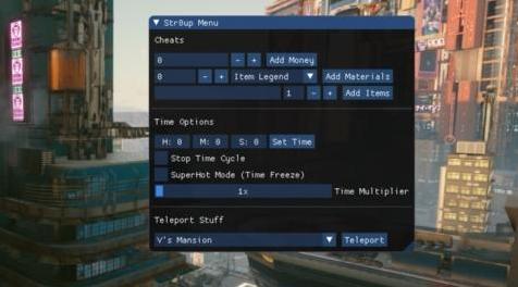 赛博朋克2077mod：Str8up菜单下载+安装说明