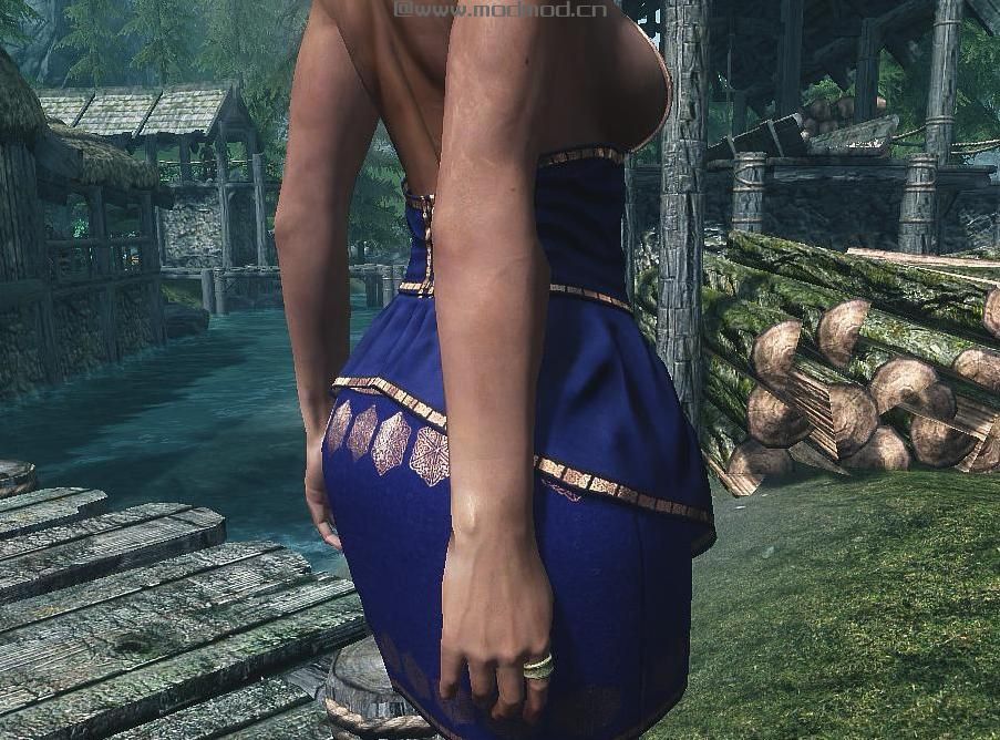 求上古卷轴5DreamgirlCBBE精灵女祭司套装Mod资源！