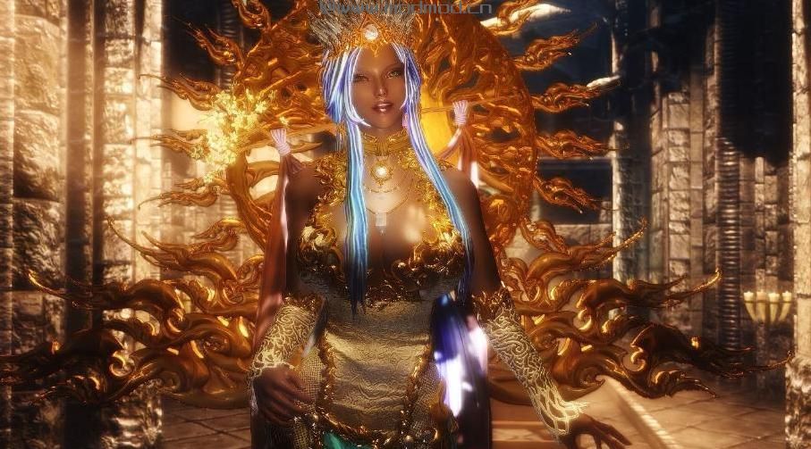 求上古卷轴5剑灵神女套装Mod资源！