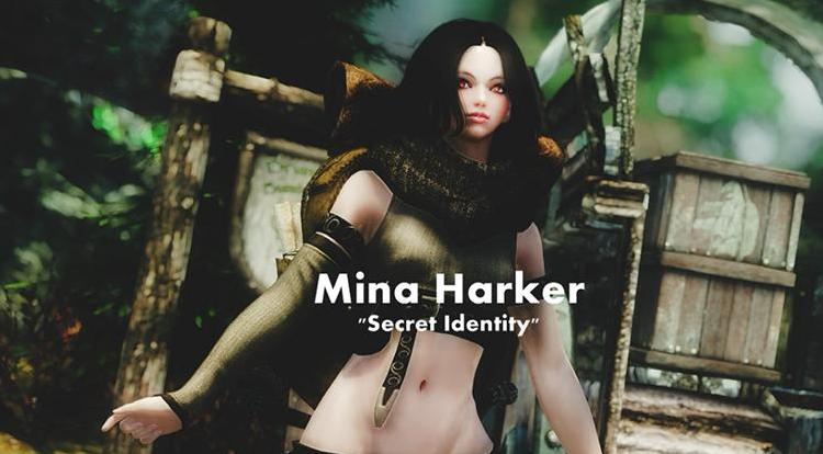 谁能给我上古卷轴5吸血鬼随从妹子米娜哈克美化Mod吗？