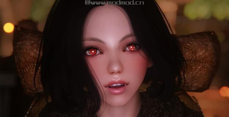谁能给我上古卷轴5吸血鬼随从妹子米娜哈克美化Mod吗？