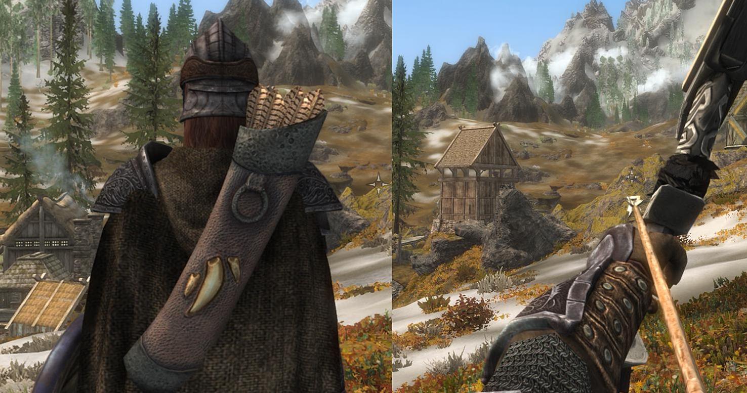 谁能给我上古卷轴5：天际重制版暗黑龙裔箭袋材质Mod吗？