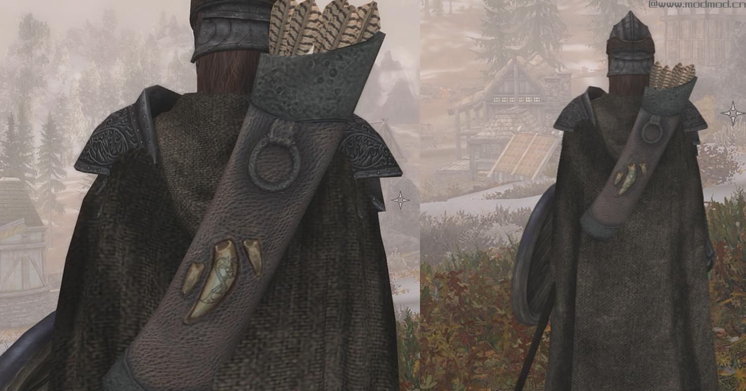 谁能给我上古卷轴5：天际重制版暗黑龙裔箭袋材质Mod吗？