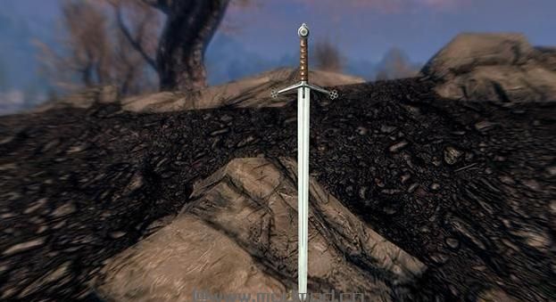 求上古卷轴5：天际重制版Malice祸心之剑双手剑Mod资源！