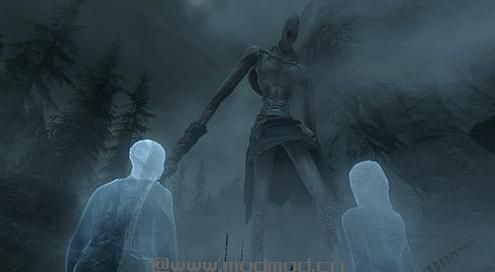 请问谁有免费使用的上古卷轴5万圣节妖瘦男SlenderMan瘦长鬼影生物Mod?