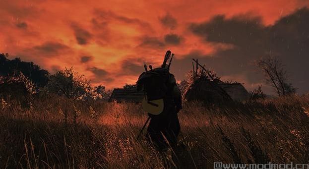 巫师3：狂猎Modv1.31杰洛特背着吉他MOD