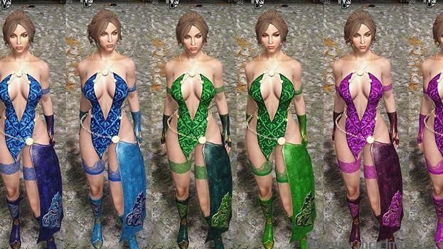 请问谁有免费使用的上古卷轴5UNP乌木性感女巫战袍Mod?