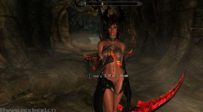 求上古卷轴5黑龙公主琳娜召唤生物Mod资源！