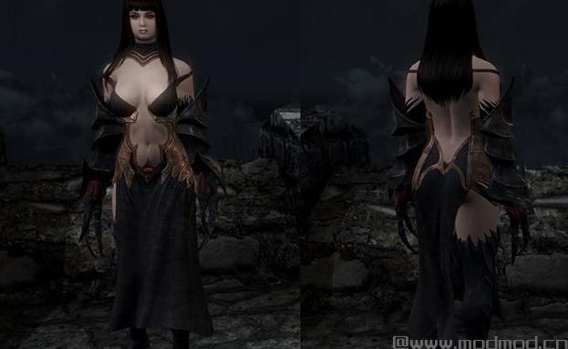 求上古卷轴5：天际重制版狂野女巫性感战斗袍Mod资源！