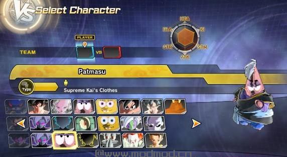 龙珠：超宇宙2Modv1.07海绵宝宝人物整合包MOD