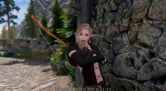 谁能给我上古卷轴5精灵弓箭手和红眼狂战士美女随从Mod下载地址吗？