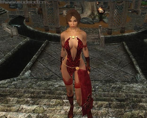 请问谁有免费使用的上古卷轴5UNP乌木性感女巫战袍Mod?