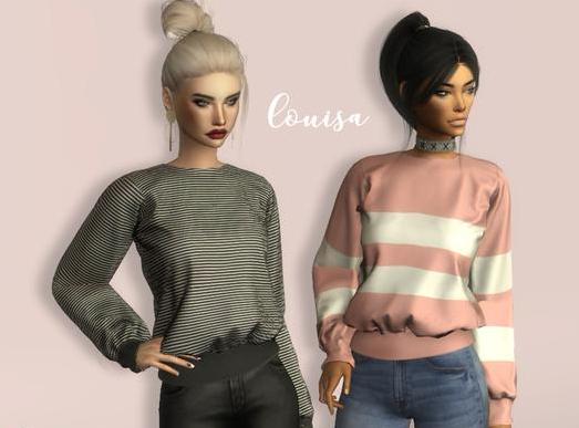 请问谁有免费使用的模拟人生4 v1.31Louisa女式收袖口宽松毛衣包MOD?