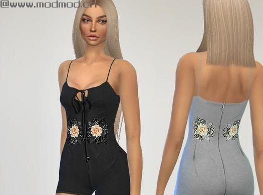 模拟人生4 v1.31Heaven女士棉布材质可爱连体睡衣MOD