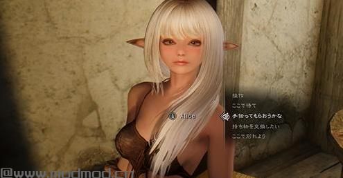 上古卷轴5 可爱精灵妹猎手爱丽丝随从MOD