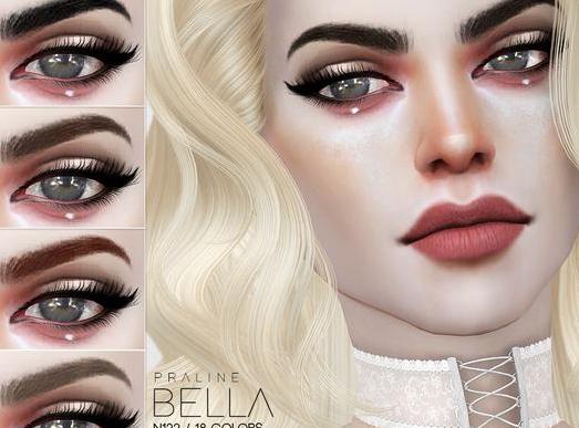 模拟人生4 v1.31BellaN112女士古典英气的浓眉毛MOD