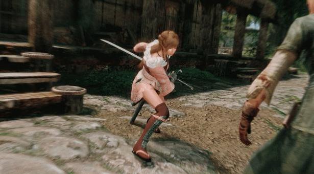 上古卷轴5 武士居合斩终结技动作MOD