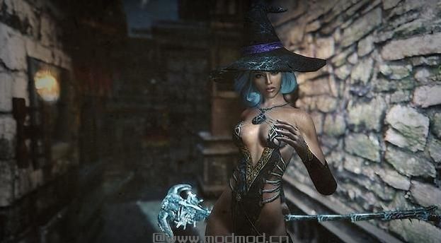 请问谁有免费使用的上古卷轴5重制版 卡珊卓冰霜女巫性感套装MOD?