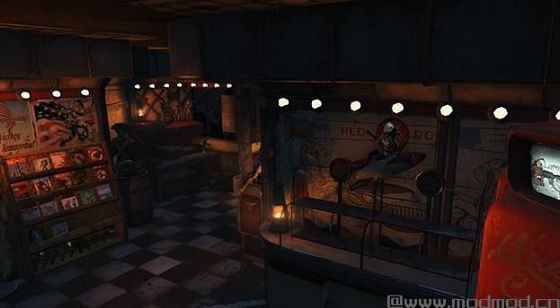 谁能给我辐射4 RedRocket火箭皮废土风房屋MODmod下载地址吗？