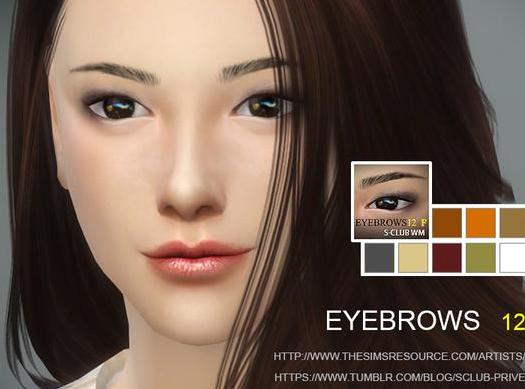 求哪里可以下载模拟人生4 v1.31S-Club12F坚毅的女性眉毛MOD？