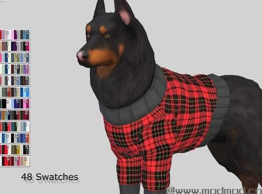 来分享模拟人生4 v1.36Burberry大型犬格子毛衣整合包MOD下载资源！
