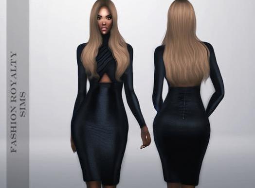 请问谁有免费使用的模拟人生4 Farah修身露脐连衣短裙MOD?